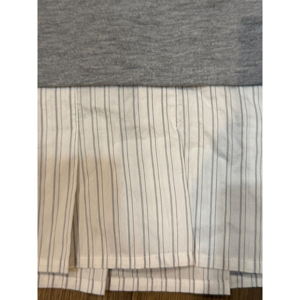Maeve Sweatshirt Blouse Gray Layered Stripe Detail Women’s XXS - Picture 7 of 10